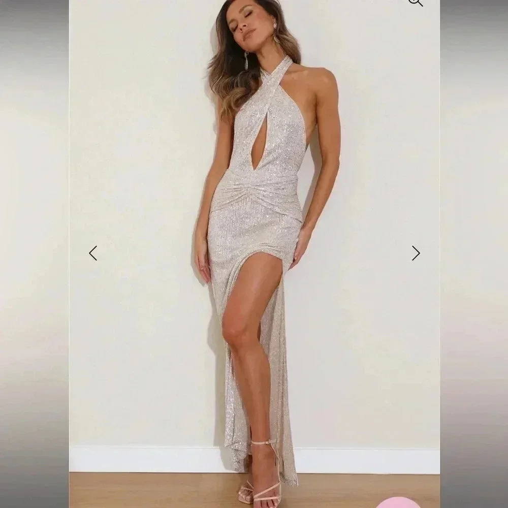 HELLO MOLLY DAZZLING NIGHTS SEQUIN MAXI DRESS